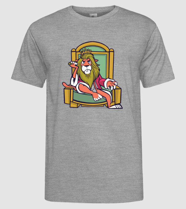 Lion King model gri pe tricou