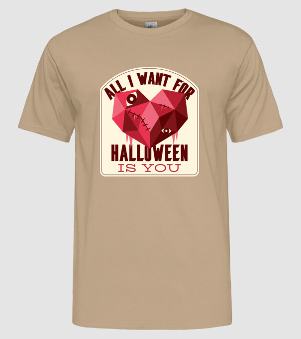 All I want for Halloween is You model nisipiu pe tricou