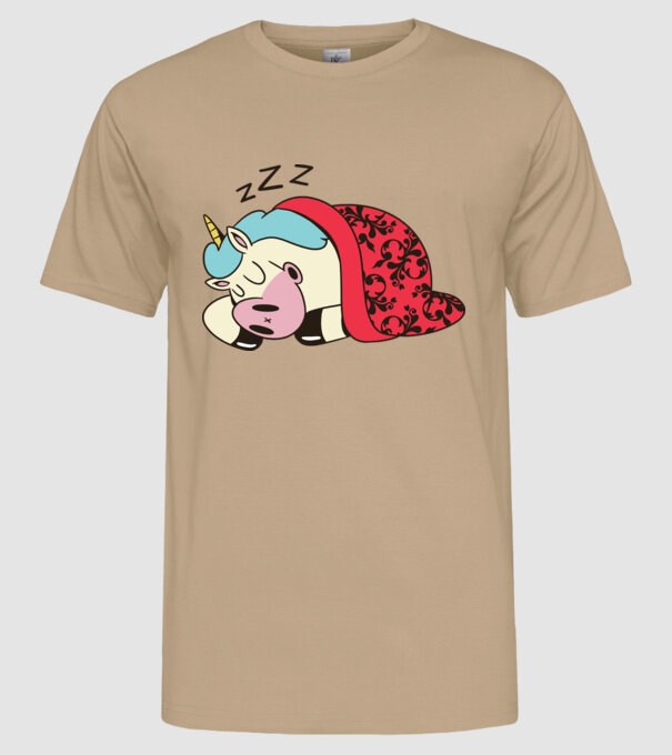 Unicorn adormit model nisipiu pe tricou