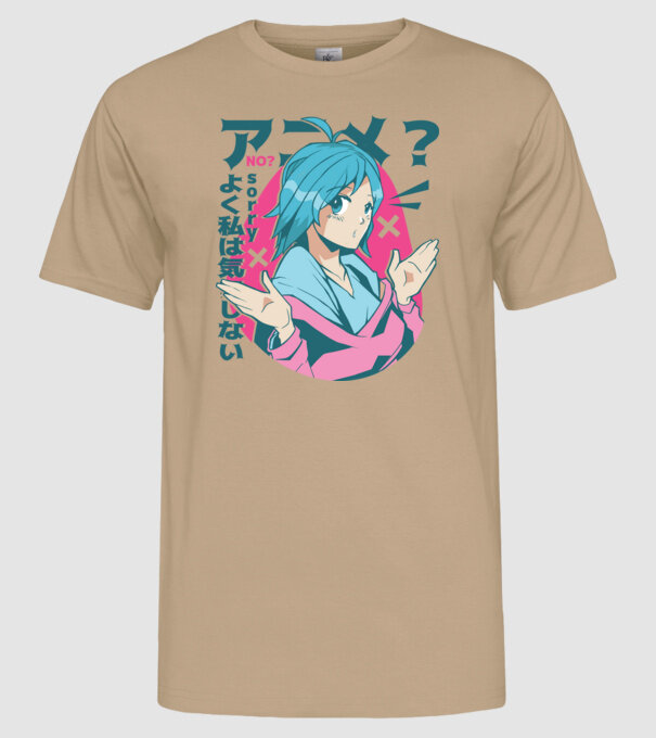 Tricou Anime model nisipiu pe tricou
