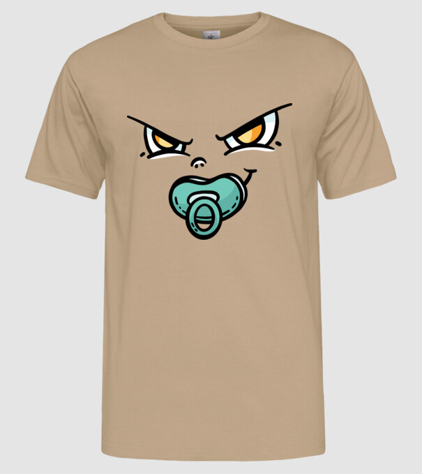 Zâmbet de bebe model nisipiu pe tricou