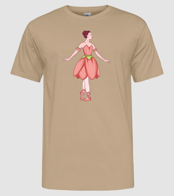 Balerină model nisipiu pe tricou