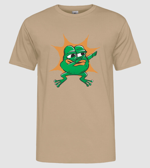 Broască DAB model nisipiu pe tricou