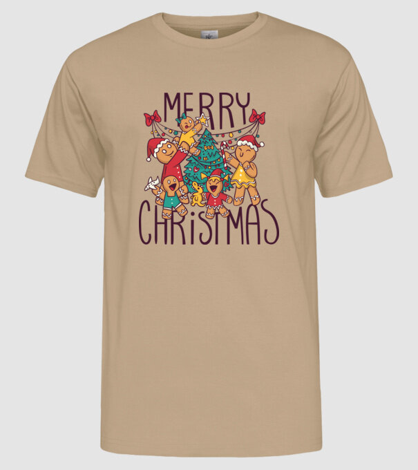 Crăciun Fericit model nisipiu pe tricou