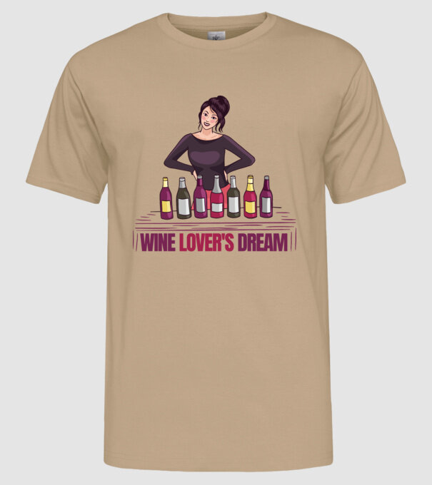 Degustare de vinuri model nisipiu pe tricou