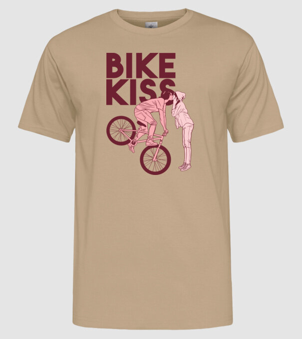 Pupici cu bicicletă model nisipiu pe tricou