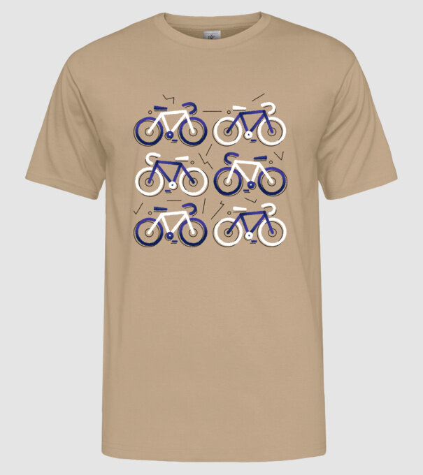 Ciclism model nisipiu pe tricou