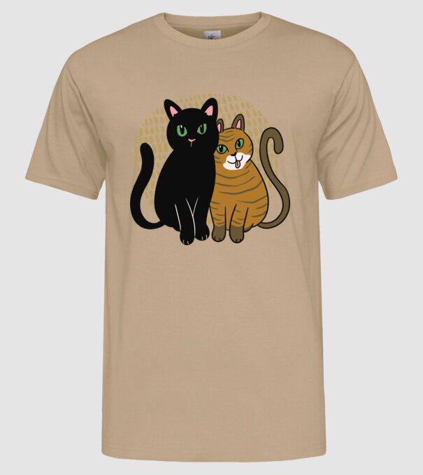 Pisicuțe ghemuite model nisipiu pe tricou