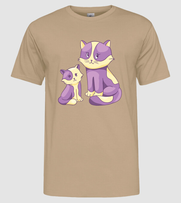 Pisicuțe drăguțe model nisipiu pe tricou