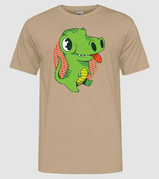 Dinozaur drăguț model nisipiu pe tricou
