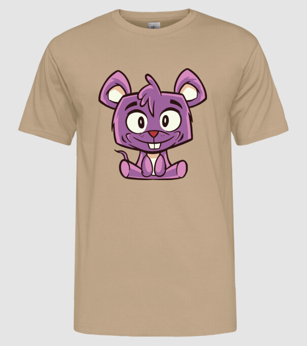 Șoarece drăguț model nisipiu pe tricou