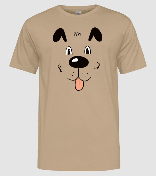 Cap Câine drăguț model nisipiu pe tricou