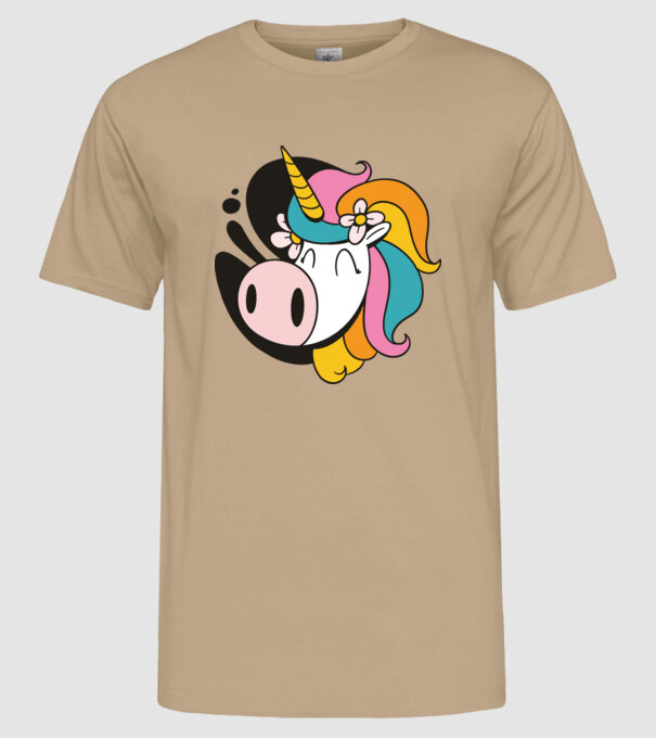 Unicorn drăguț model nisipiu pe tricou