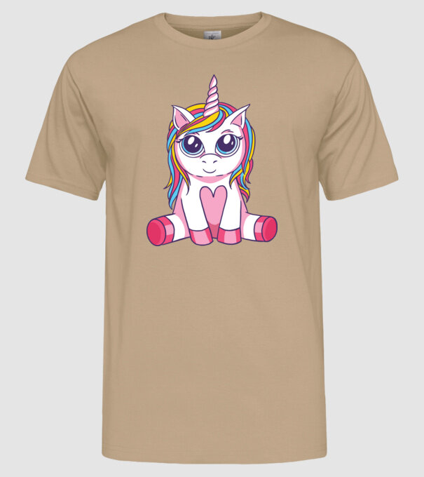 Unicorn drăguț model nisipiu pe tricou