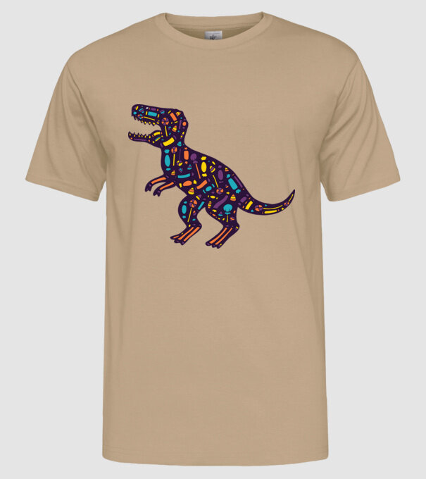 Dino bomboane model nisipiu pe tricou