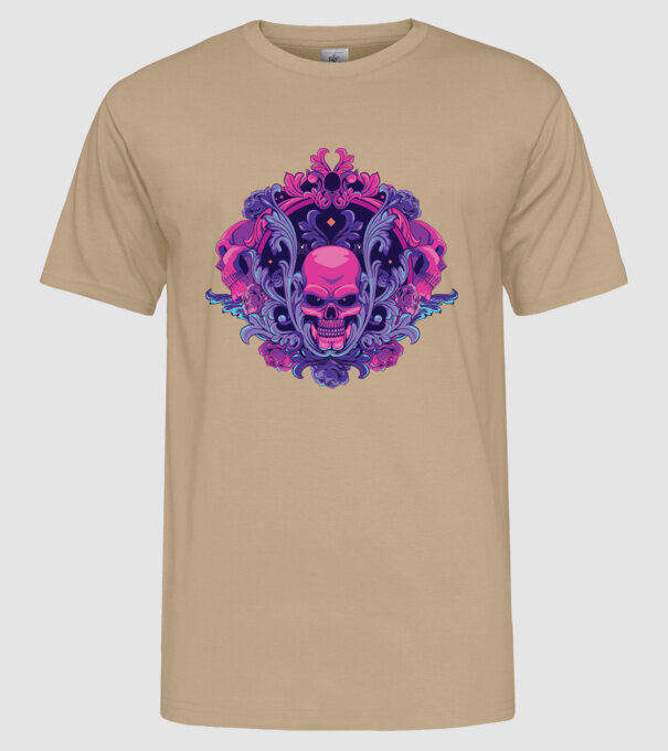 Cranii Dark Skull model nisipiu pe tricou