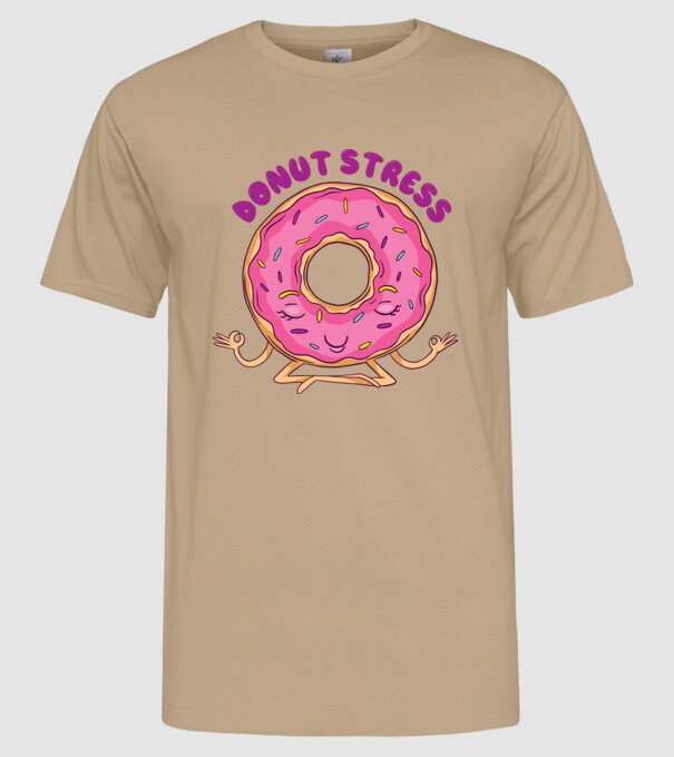 Donut Stress Gogoașă model nisipiu pe tricou