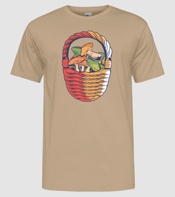 Ciuperci model nisipiu pe tricou