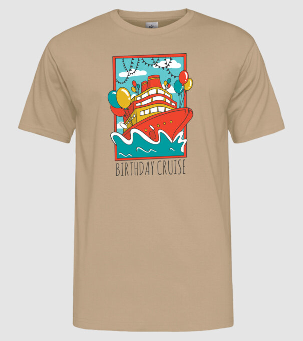 Croazieră model nisipiu pe tricou