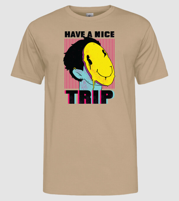 Have a nice Trip model nisipiu pe tricou