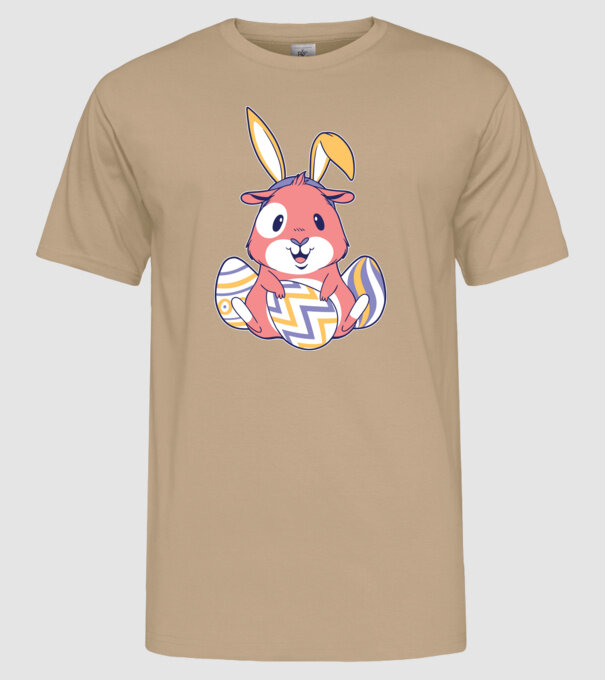 Porcușor de Guineea de Paște model nisipiu pe tricou