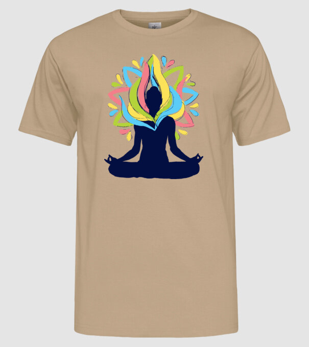 Energii Yoga Meditație model nisipiu pe tricou