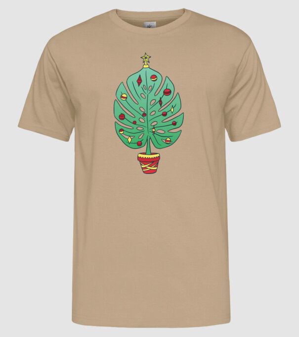 Palmier de Crăciun model nisipiu pe tricou