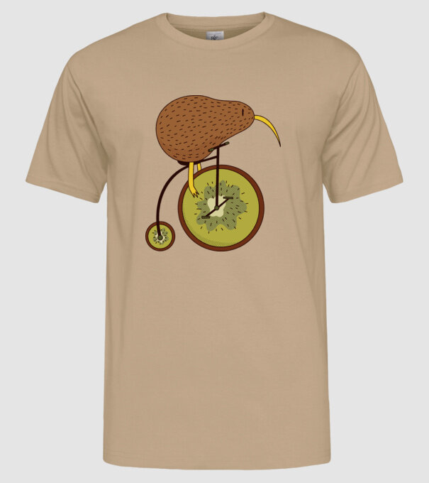 Bicicletă Kiwi model nisipiu pe tricou