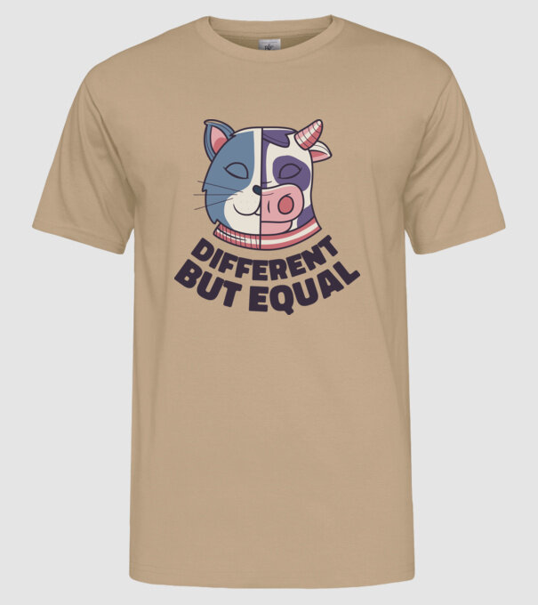 Diferit, dar egal model nisipiu pe tricou