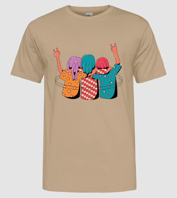 Cele mai bune prietene model nisipiu pe tricou