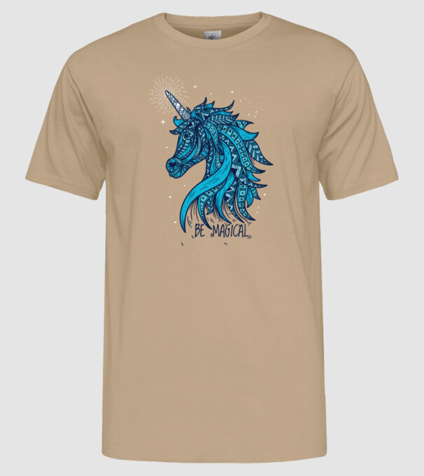 Unicorn magic model nisipiu pe tricou