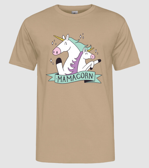 Mamacorn model nisipiu pe tricou