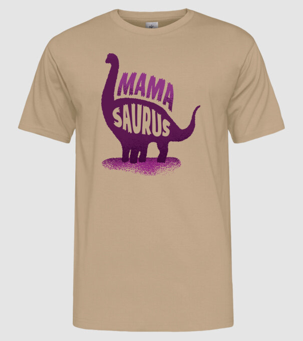 Mamasaurus model nisipiu pe tricou