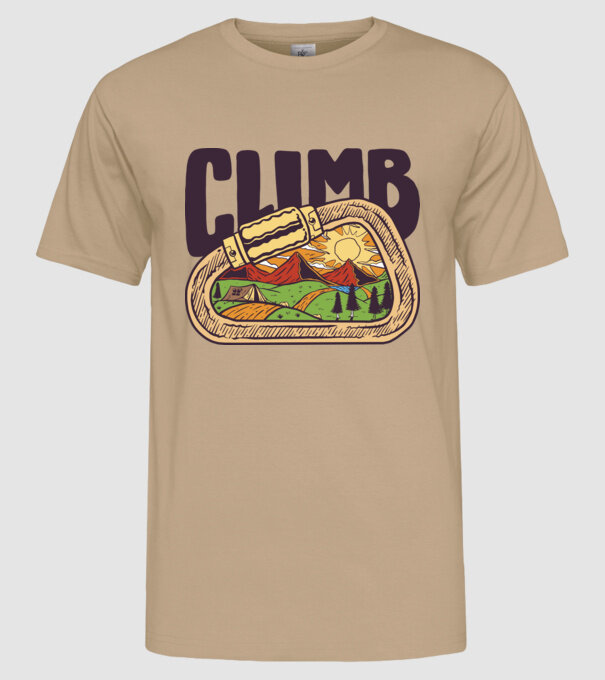 Carabină Alpinist model nisipiu pe tricou