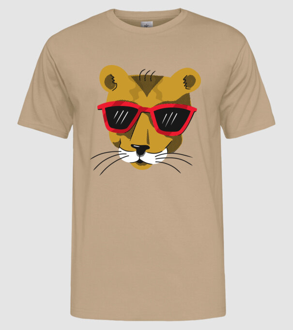 Leu cool model nisipiu pe tricou