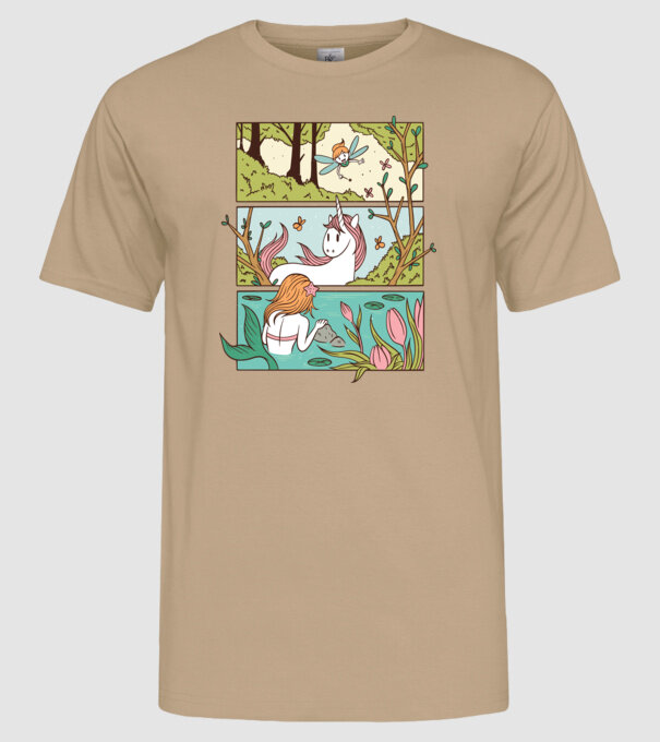 Lumea poveștilor model nisipiu pe tricou