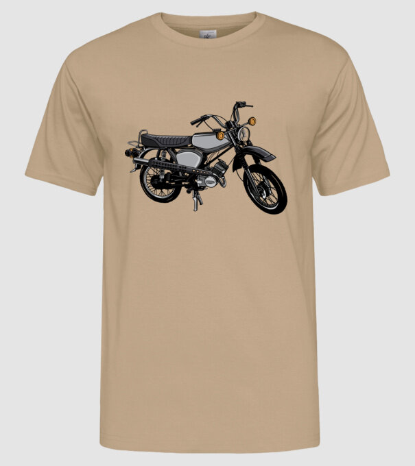 Motocicletă model nisipiu pe tricou