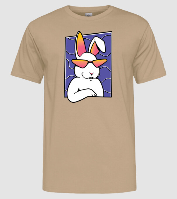 Iepuraș model nisipiu pe tricou
