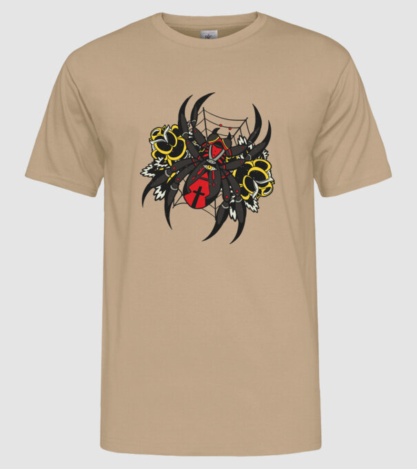 Păianjen model nisipiu pe tricou