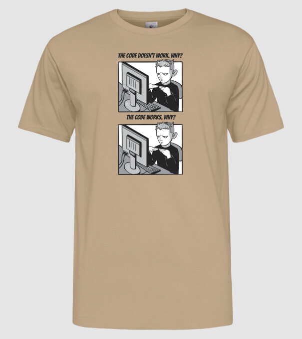Programator Meme model nisipiu pe tricou