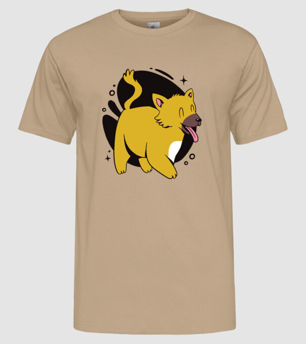 Vulpe model nisipiu pe tricou