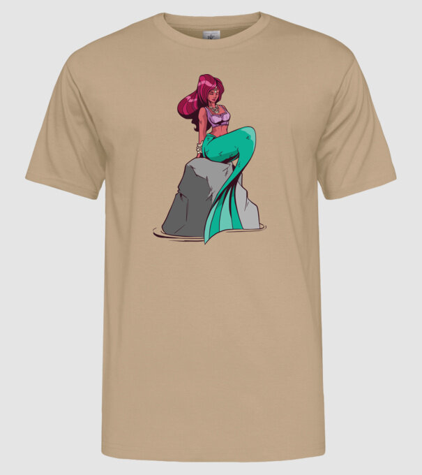 Sirenă model nisipiu pe tricou