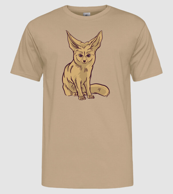 Vulpe de deșert model nisipiu pe tricou