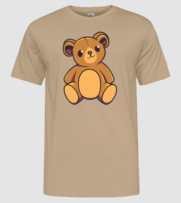 Ursuleț Teddy model nisipiu pe tricou