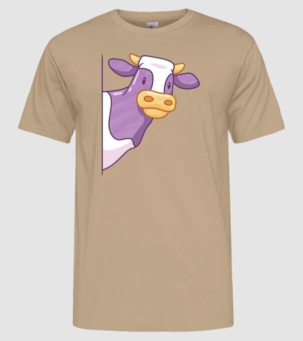 Vacă model nisipiu pe tricou