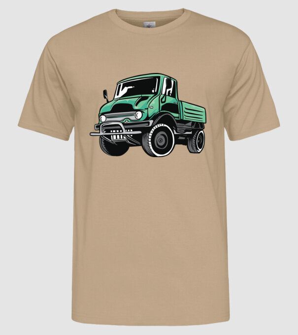 Camion model nisipiu pe tricou