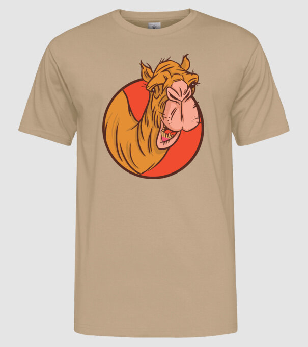 Cămilă model nisipiu pe tricou