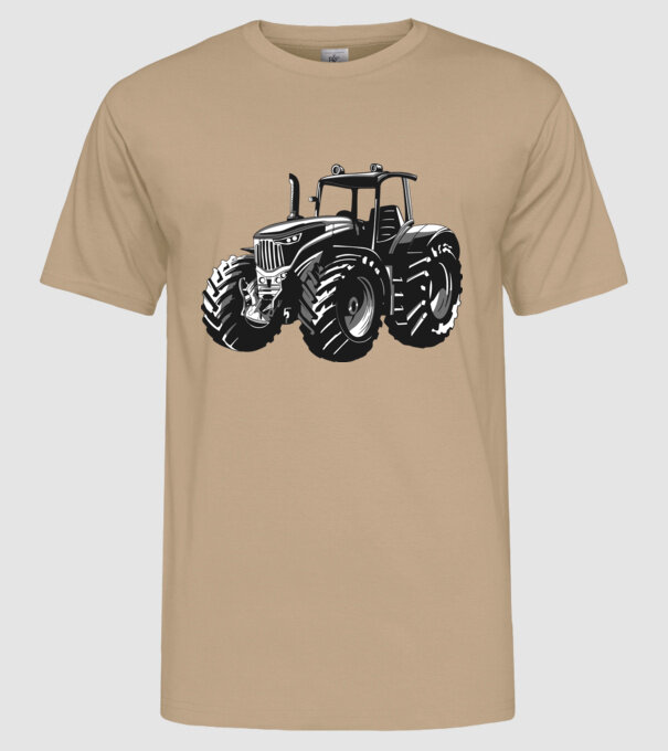 Tractor model nisipiu pe tricou