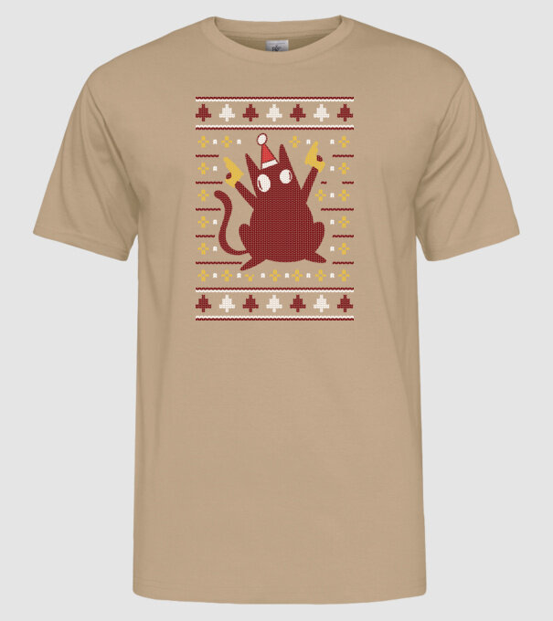 Pulover urât Pew Pew Pew Madafakas model nisipiu pe tricou