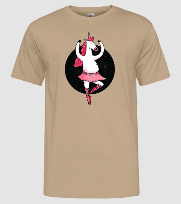 Unicorn Balet model nisipiu pe tricou